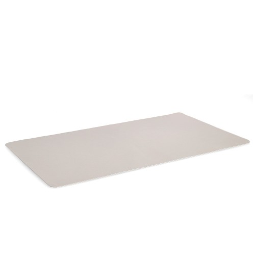 Schreibtischunterlage, Kunstleder, creme / Maße: 40x70 cm