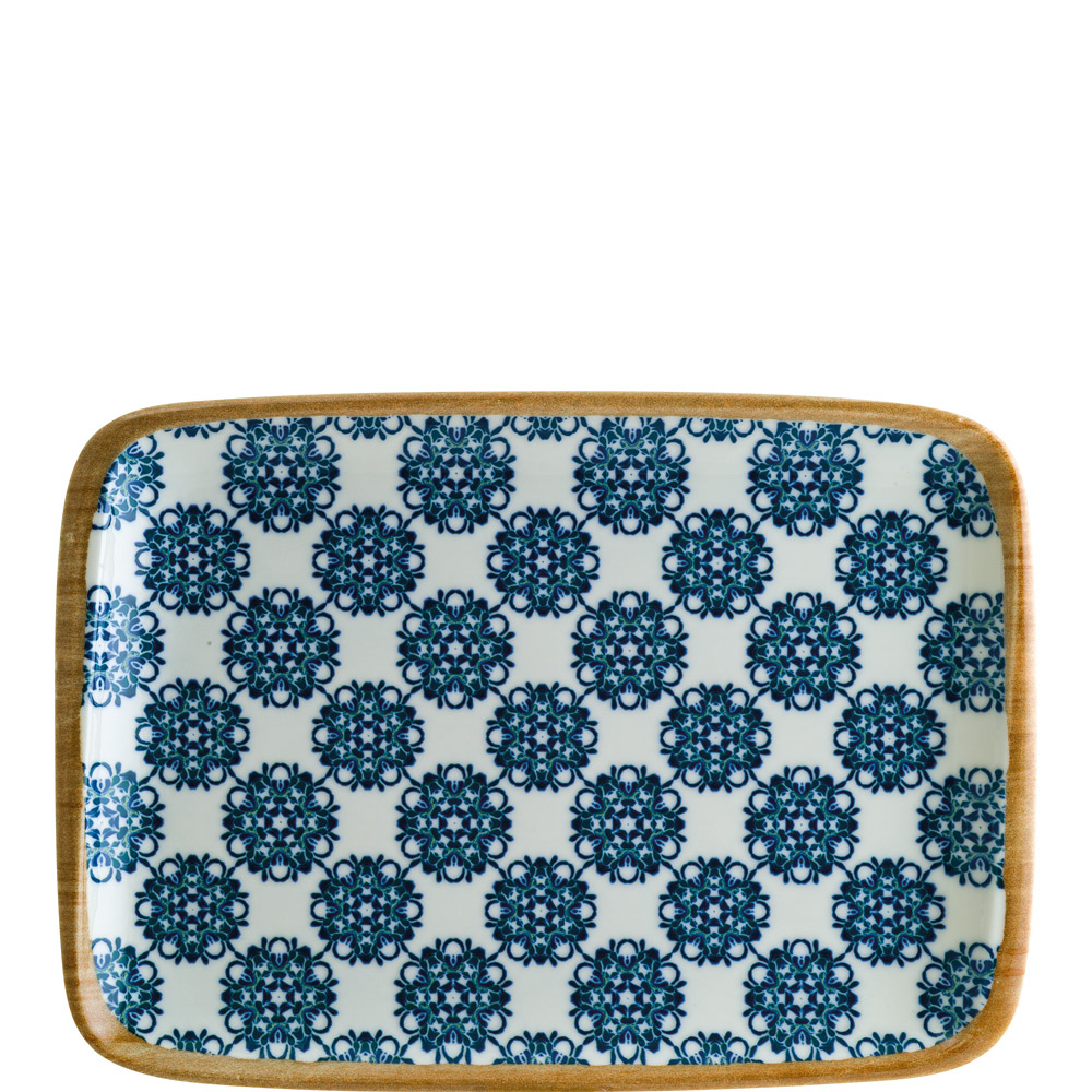 Bonna Lotus Moove Platte 23x16cm, Envisio Digitaldruck, Porzellan