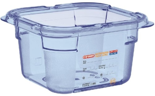 Araven 1/6 GN Lebensmittelbehälter blau 100mm