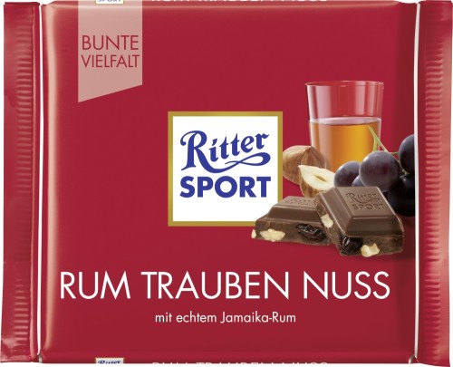 Ritter Sport Rum Trauben Nuss 100G