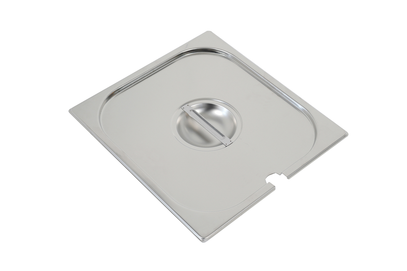 Bartscher Deckel 2/3GN, mit Löffelaussparung |Silikondichtung: Nein | Maße: 35,4 x 32,5 x 2cm. Gewicht: 0,6 kg