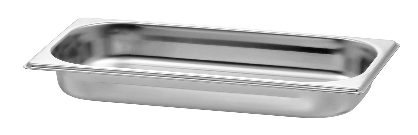 Bartscher GN-Behälter, 1/3, T40 | Ausführung:Ohne Perforation | Maße: 32,5 x 17,6 x 4,0 cm.Gewicht: 0,4 kg