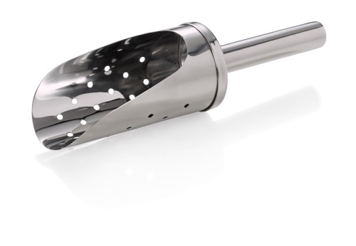 Eisschaufel. Chromnickelstahl. gelocht. Schaufelmaß 10 cm.