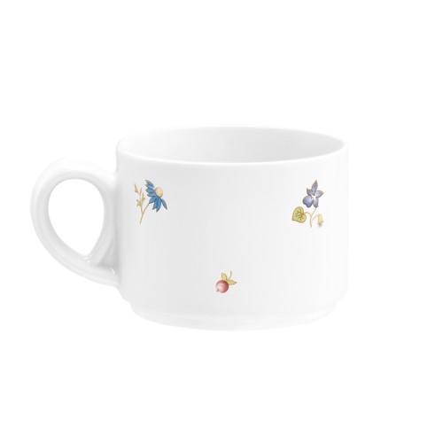 Seltmann Obere zur Kaffeetasse 0,18 l, rund, Form: Community, Dekor: 57391 Streublume, hohe Kantenschlagfestigkeit, Made in Germany