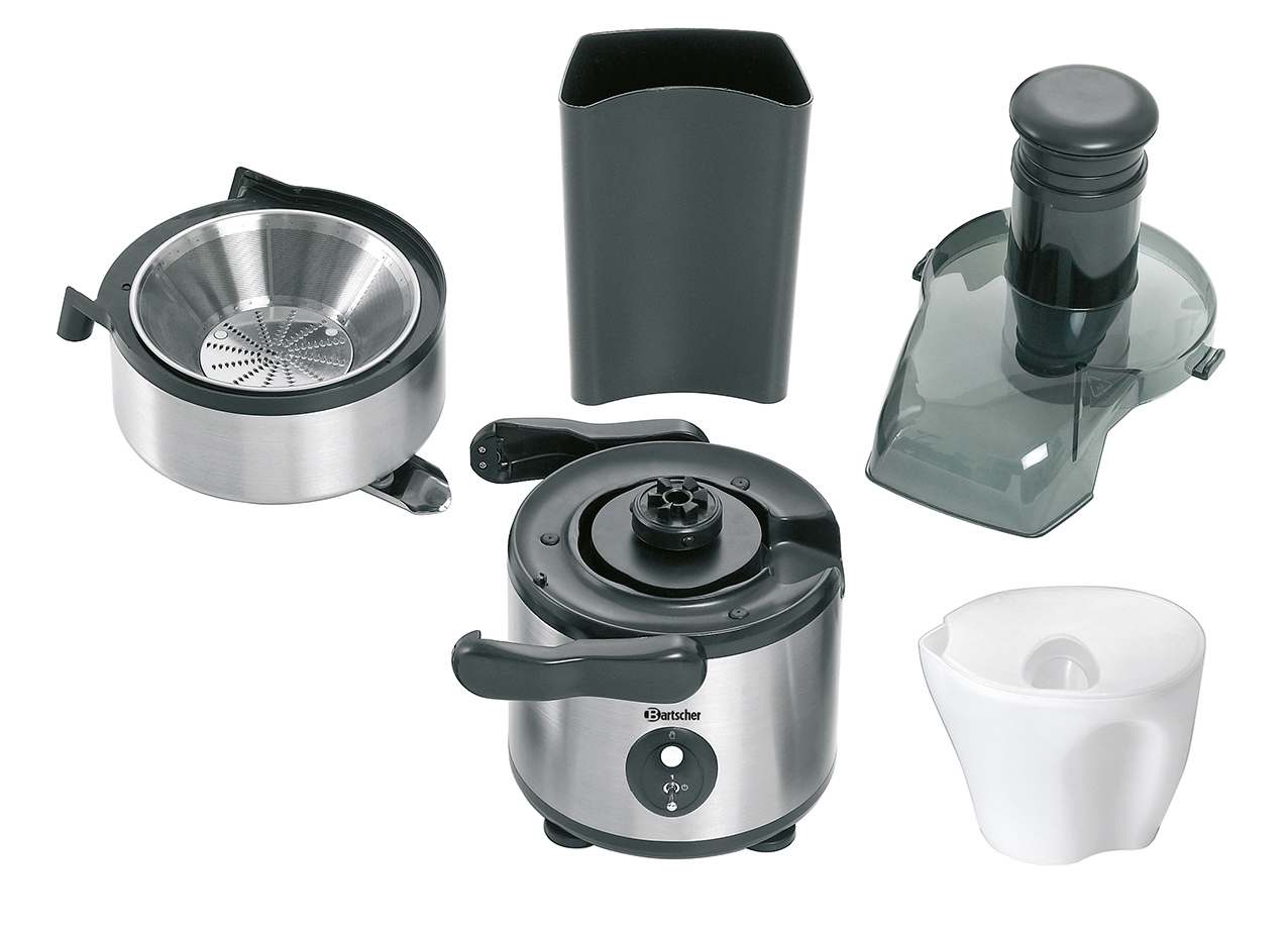 Bartscher Entsafter 700 | Steuerung: Kippschalter| Maße: 30 x 24 x 43,0 cm. Gewicht: 4,3 kg