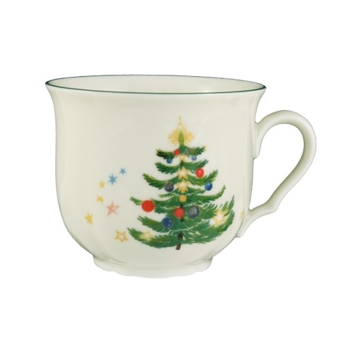 Seltmann Obere zur Kaffeetasse 0,21 l, Form: Marieluise, Glasur: elfenbein, Dekor: 43607 Weihnachten