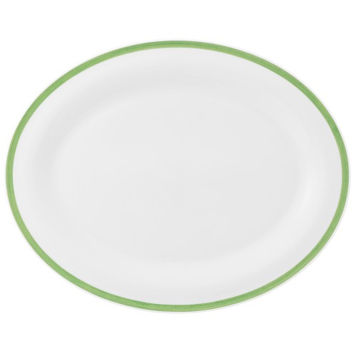 Seltmann Platte oval 35 cm, oval, Form: Community, Dekor: 57394 Pinselband 7, hohe Kantenschlagfestigkeit, Made in Germany