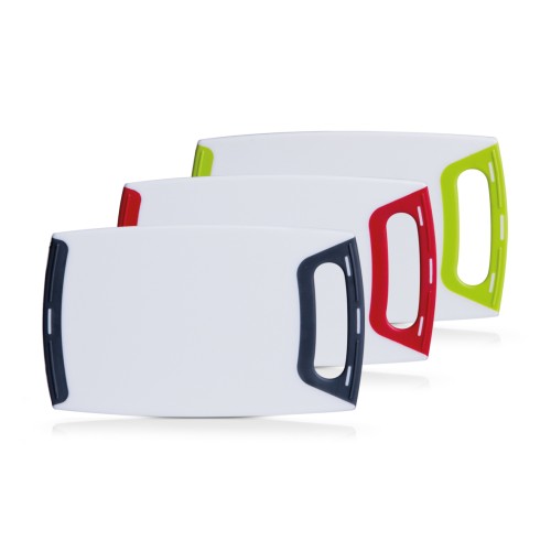 Zeller Schneidebrett, eckig, Kunststoff, sort. 25x15