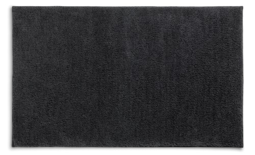 Kela Badematte Maja aus 100% Polyester, granitgrau, ca. 800mm x 500mm x 15mm (L x B x H)