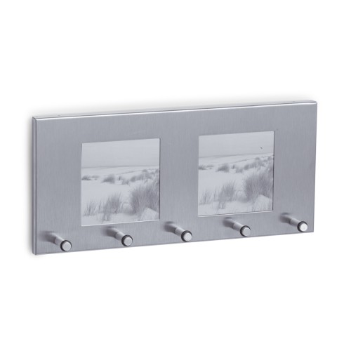 Zeller Schlüsselbord m. Fotorahmen, Edelstahl