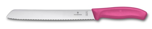 Victorinox SwissClassic, Brotmesser, Wellenschliff, 21 cm, pink, Blister