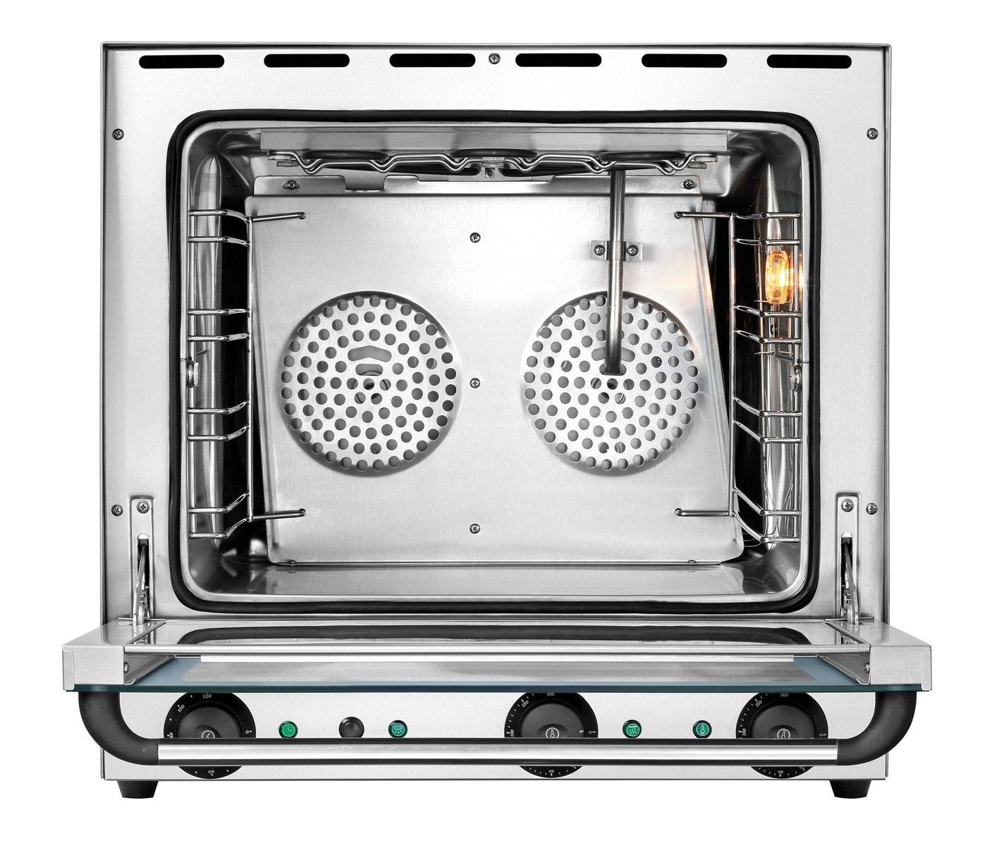 Bartscher Heißluftofen AT120 |Lüftergeschwindigkeit: 1 Stufe | Maße: 60 x 61 x58,0 cm. Gewicht: 40 kg