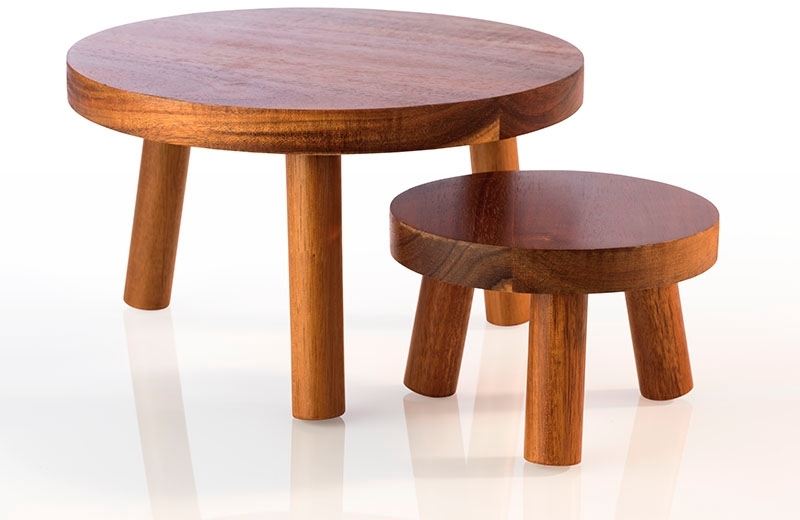 APS Buffetständer SIERRA, Durchmesser: 250 mm, Höhe: 150 mm, Akazienholz