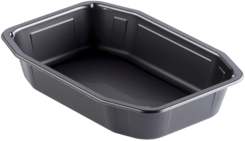 Duni PP-Schale HMR 215 x 148 x 40 mm Schwarz ungeteilt, 328 Stk/Krt (1 x 328 Stk)