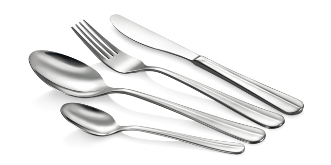 Besteck VERONICA, Set 24-teilig rostfreier Edelstahl Spülmaschinenfest