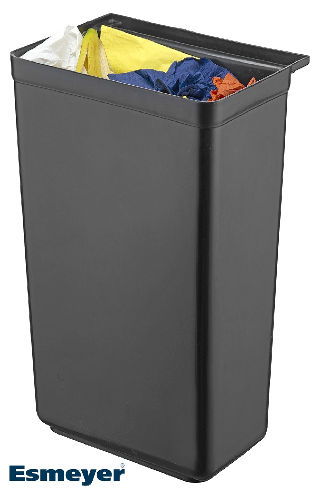 Behälter XXL zum Einhängen, passend zum Servierwagen Move 406-143. Zum Beispiel für Abfall Volumen 42 l, aus Kunststoff, schwarz