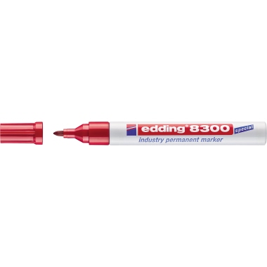 edding Permanentmarker 8300 industry 1,5-3mm rot
