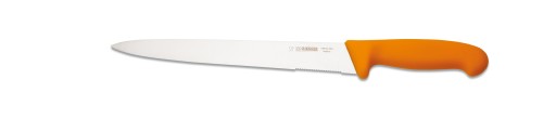 Aufschnittmesser 25 cm, angewellt, gelb Giesser - Made in Germany