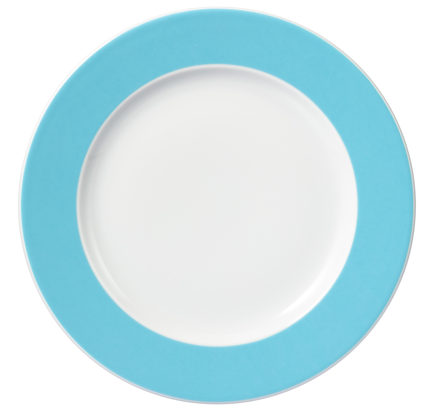MERIDIAN Speiseteller, 26cm, hellblau, aus Porzellan, von caterado. Made in Europe.