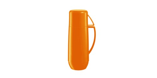 Isolierflasche mit Tasse FAMILY COLORI 0,75 l, orange