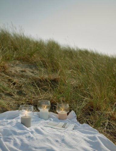 HYGGE Windlicht rose, Maße: 120 x 120 x 160 mm