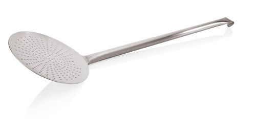 Schaumlöffel SERIE 2085. Chromnickelstahl, › mit fugenlosem Hakenstiel aus einem Stück.