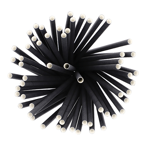 500 Shake-Halme Papier Ø 8 mm · 25 cm schwarz von PAPSTAR