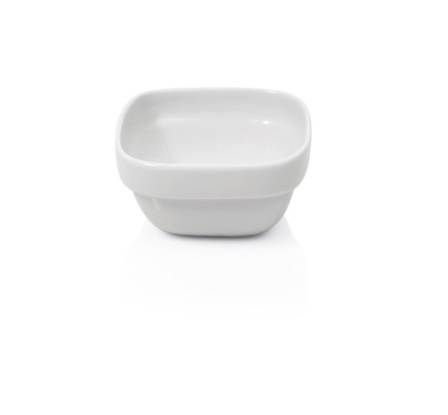 Schale. Porzellan. viereckige Form. Maße: 10 x 10 x 5,5 LxBxH.