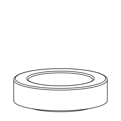 Amphora Dichtungsring für Isolierkanne, 221, 222 schwarz, Maße: 42 x 42 x 3 mm