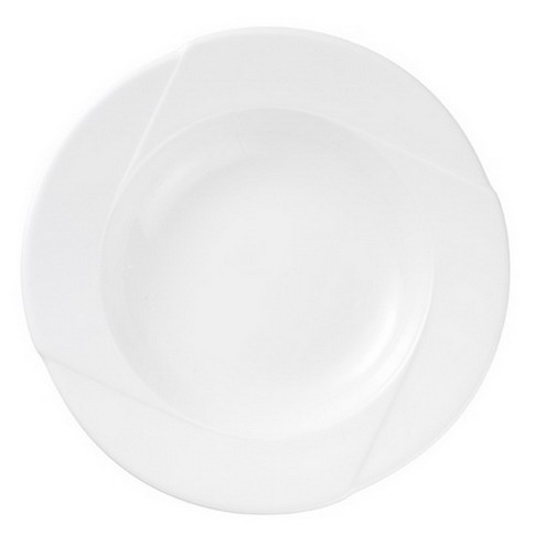 Suppenteller 23 cm Restpostenartikel, Hotelgeschirr DANIELA, aus Porzellan, weiss. Made in Europe.