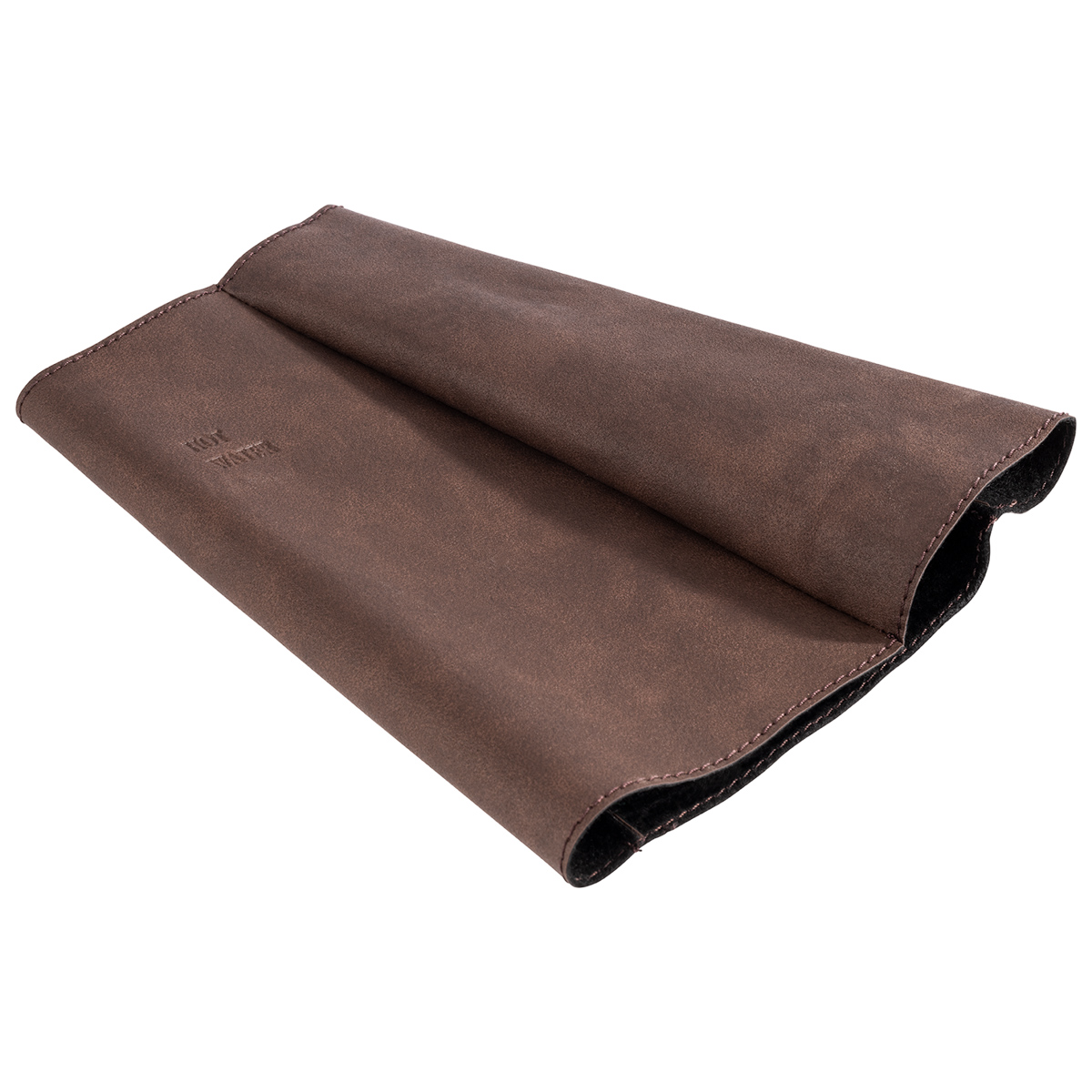 Schutzmantel, 16 x 16 cm, H: 1 cm, Kunstleder, braun, für Isolierkanne 0,6 Liter, Kennzeichnung: HOT WATER, passend zu 10922