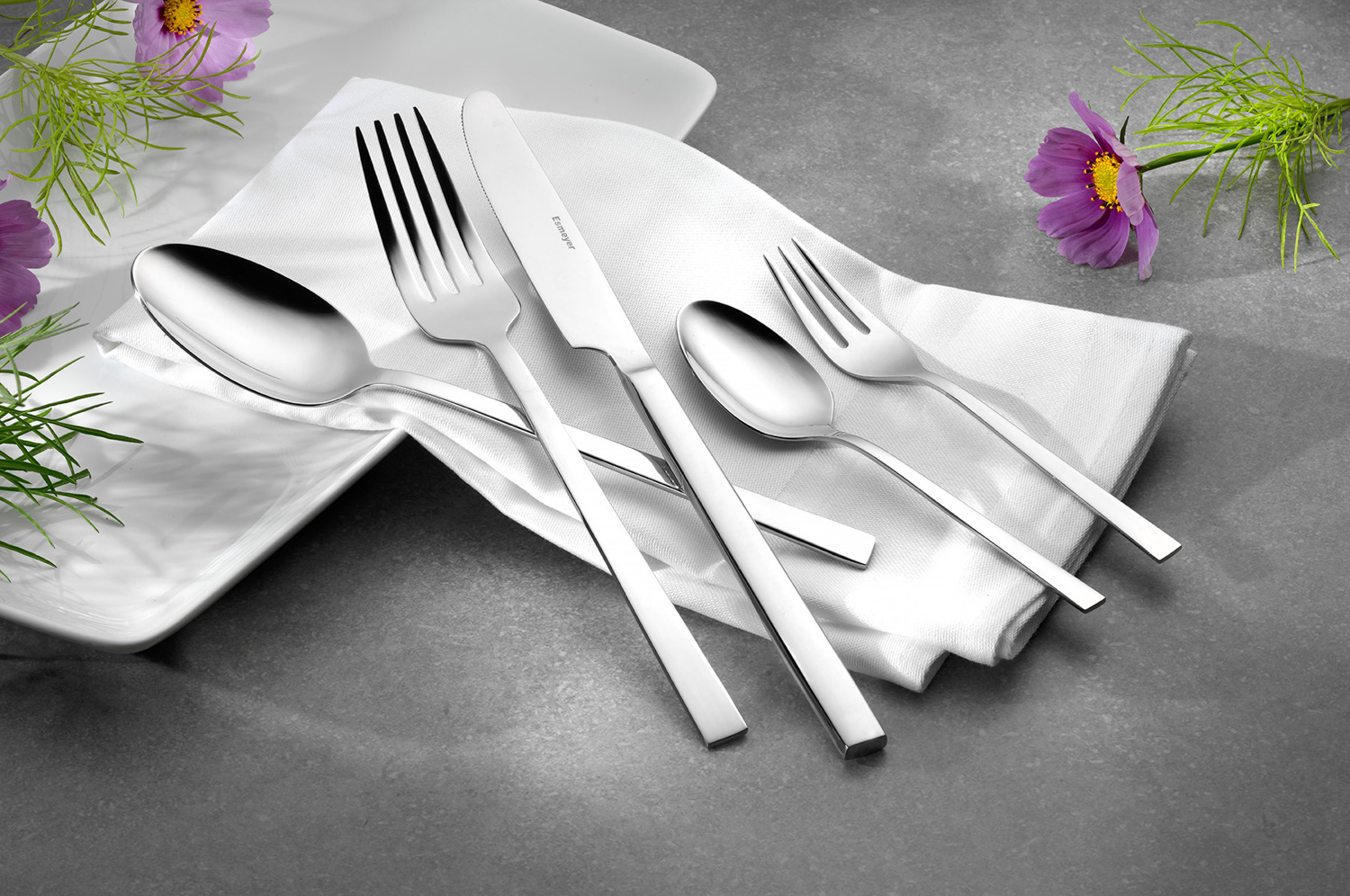 30-teiliges Besteck MELINA, Edelstahl poliert