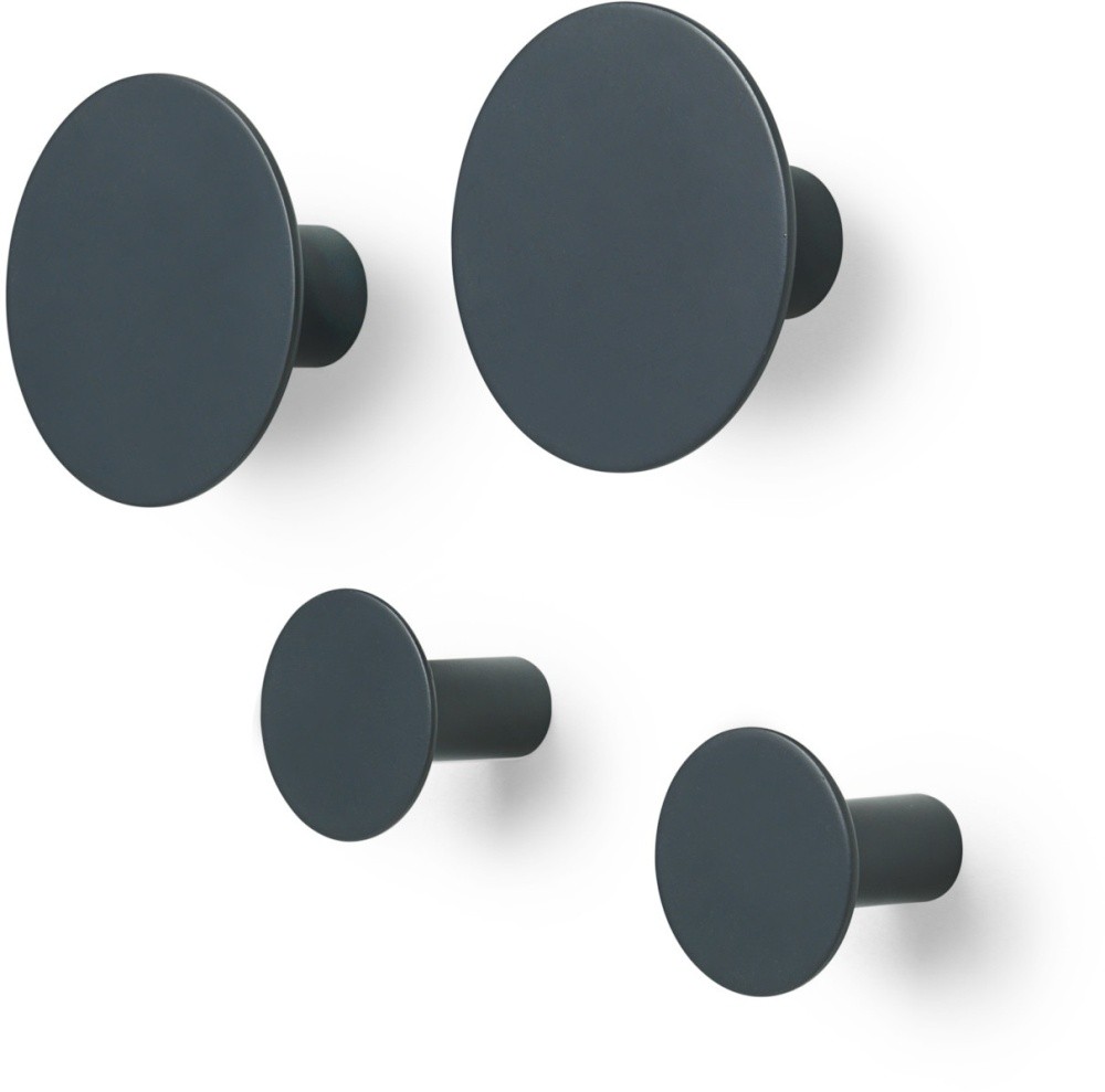 BLOMUS Set 4 Wandhaken - Gunmetal -