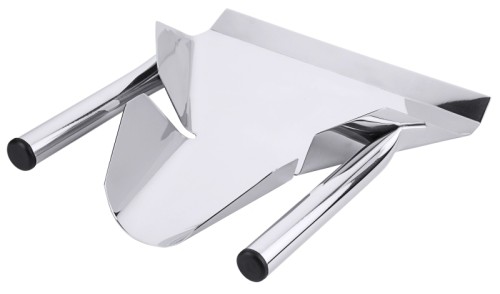 Pommes frites-/ Abfüll-Schaufel mit 2 Griffen universal für Rechts- und Linkshänder aus Edelstahl 18/10, hochglänzend, auch zum Abfüllen