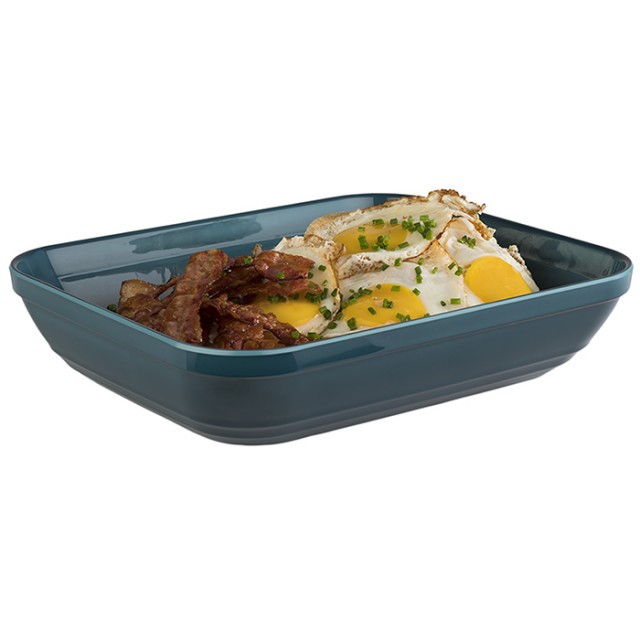 APS GN 1/2 Schale -EMMA-, 32,5 x 26,5 cm, H: 7,5 cm, Melamin, türkis, 3,5 Liter