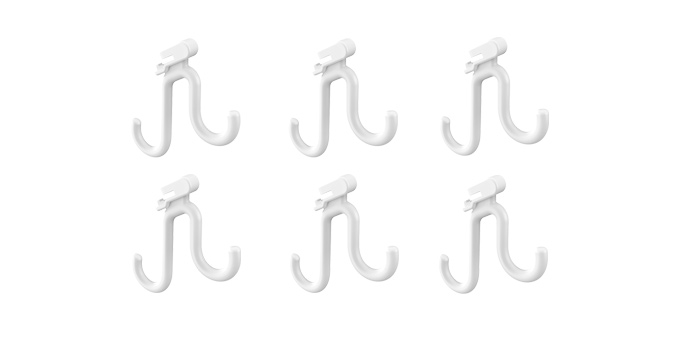 Kleiderhaken für Bügel FANCY HOME, 6 St.
