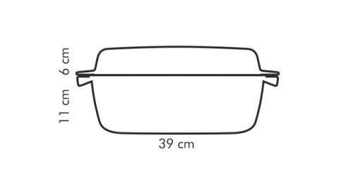 Bräter mit Deckel PREMIUM 39 x 22 cm