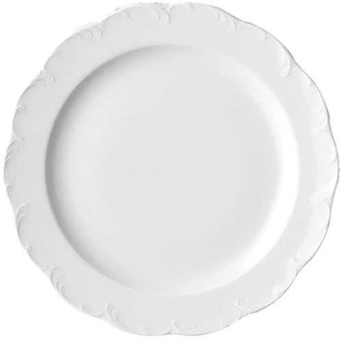 Monbijou Weiss Teller flach 16 cm