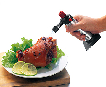 Bartscher Flambierbrenner 1300FG | Nicht imLieferumfang enthalten: Befüllung | Maße: 9,5 x 7x 16,5 cm. Gewicht: 0,15 kg