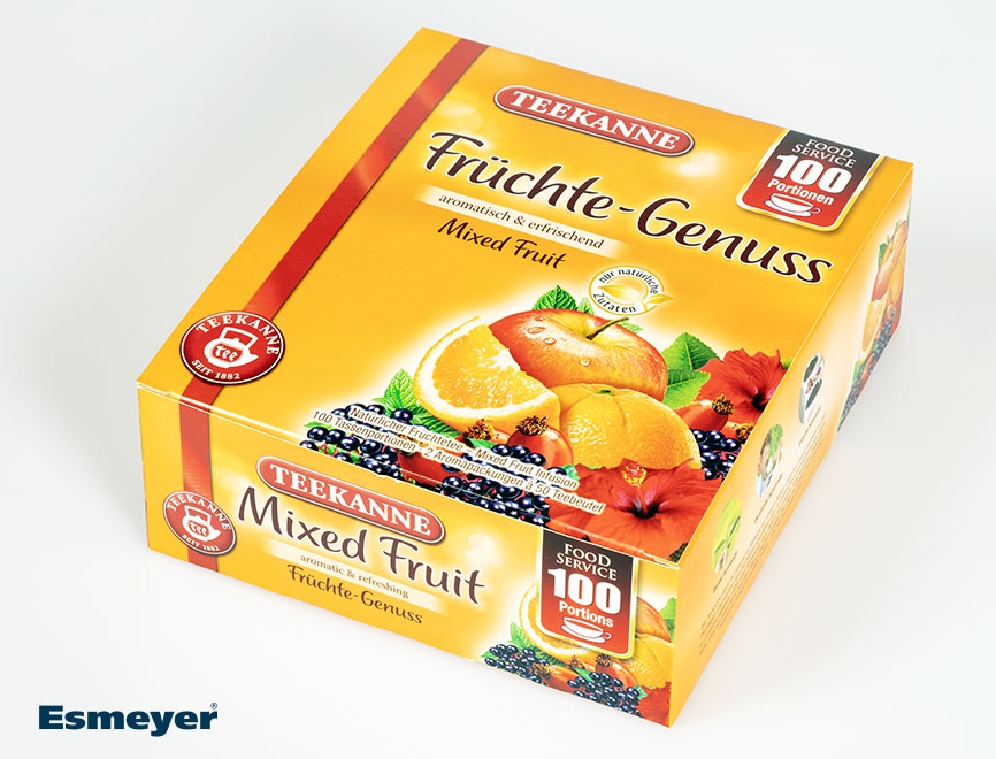 Teekanne Früchte Genuss - aromatisch  erfrischend Pemium Gastro - Glasportionen ohne Einzelumhüllung Inhalt: 100 Beutel
