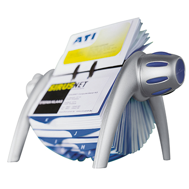 DURABLE Rollkartei VISIFIX® FLIP VEGAS 104 x 72 mm (B x H) Kunststoff silber metallic