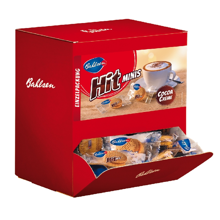 Bahlsen HIT MINIS, Inhalt: 150 Stück à 7 g je Spenderbox.