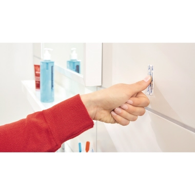 tesa® Haken tesa Powerstrips® Haken Large Küche, Bad 2kg weiß 2 Powerstrips® Haken Large, 4 Powerstrips® Large