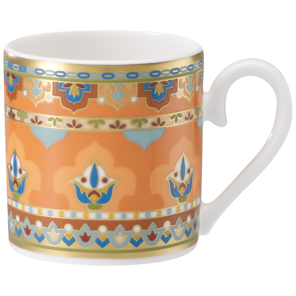 Villeroy und Boch Mokka-/Espressoobertasse - Maße: 7,6 x 5,2 x 5,5 cm / Ser.: Samarkand Mandarin