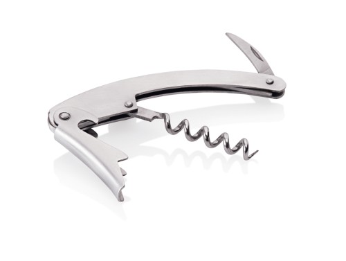 Kellnermesser. Edelstahl. gebogene Ausführung.