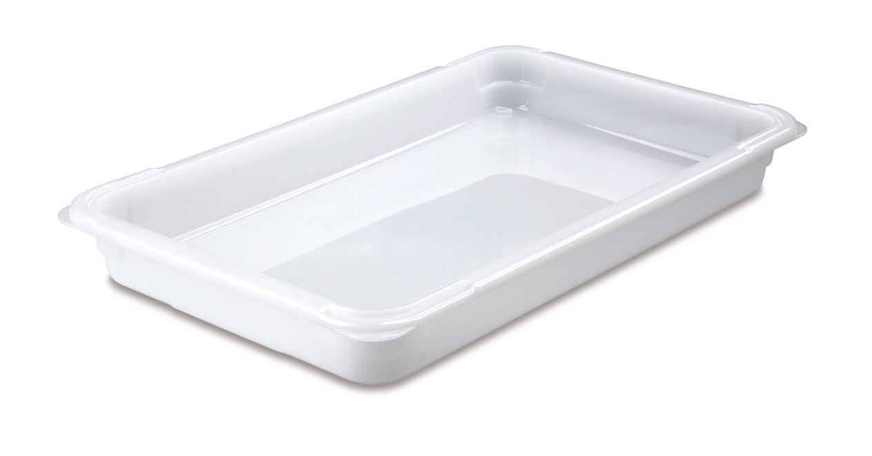 ARAVEN GN 1/1 Vorratsbehälter mit 65mm Höhe und 9 Liter Fassungsvermögen ohne Deckel, weiß