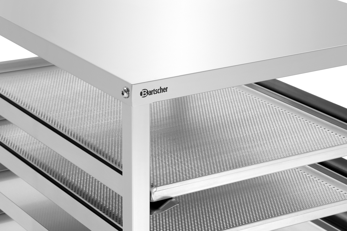 Bartscher Euronormwagen AEN700-6040 |Eigenschaften: Je eine Behältersicherung anVorder- und Rückseite | Maße: 53,5 x 68,5 x 101