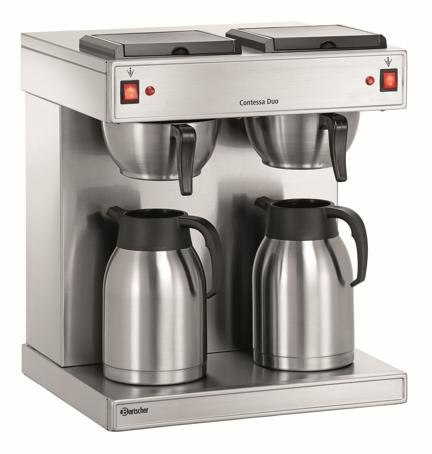 Bartscher Kaffeemaschine Contessa Duo |Steuerung: Kippschalter | Maße: 43 x 40 x 52,0 cm.Gewicht: 14,3 kg
