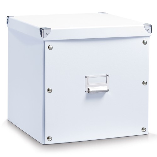 Zeller Aufbewahrungsbox, Pappe, weiß