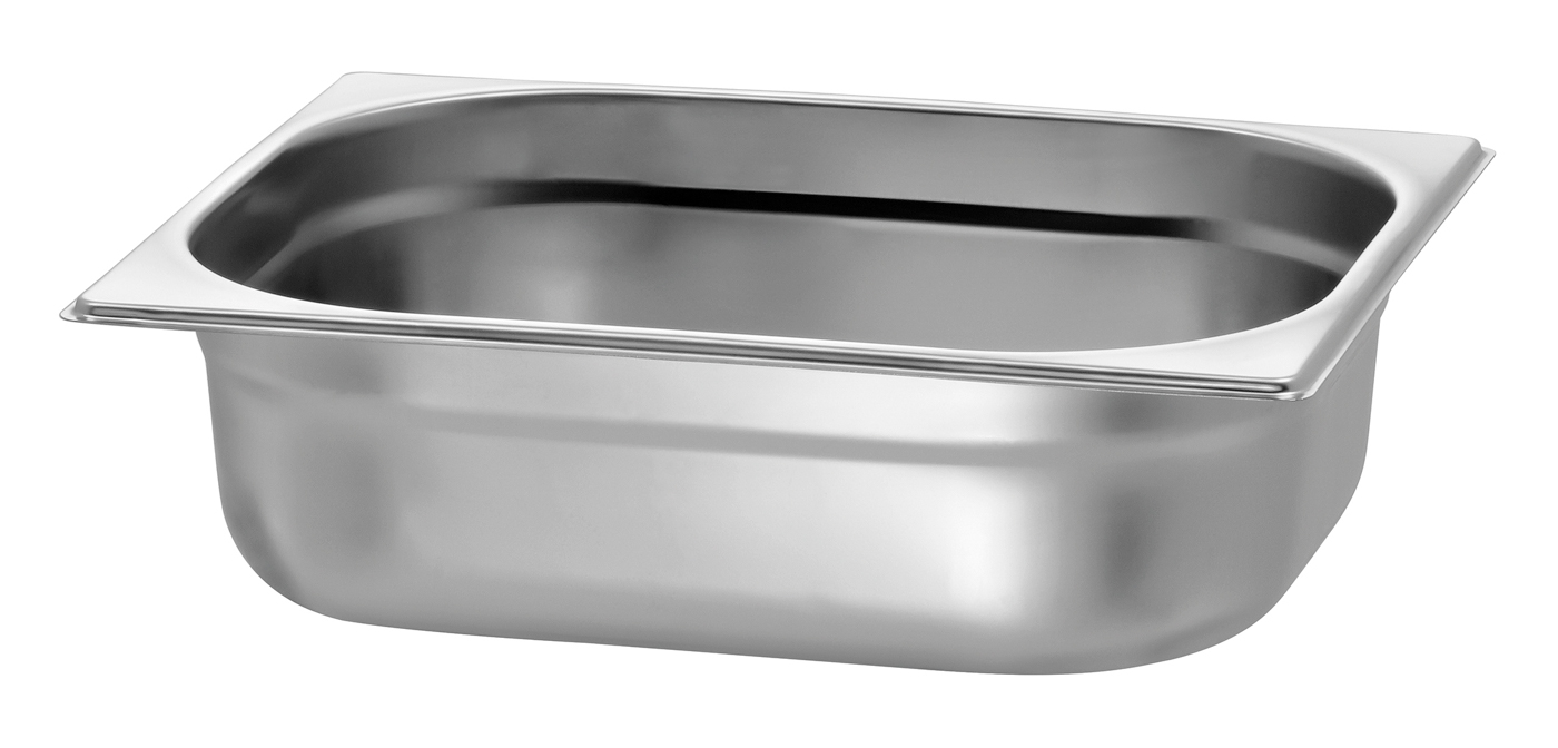 Bartscher GN-Behälter, 1/2, T100 | Ausführung:Ohne Perforation | Maße: 32,5 x 26,5 x 10,0 cm.Gewicht: 0,7 kg